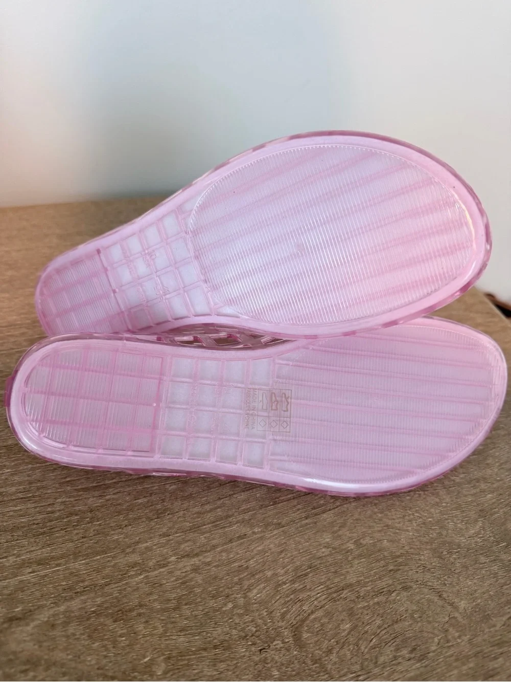 Jeffrey Campbell Jellz Pink Jelly Flats Size 10 NEW Never Worn